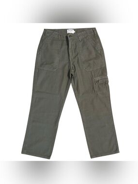 FRAME | NWOT Cropped Utility Cargo Pants Military Green | 30